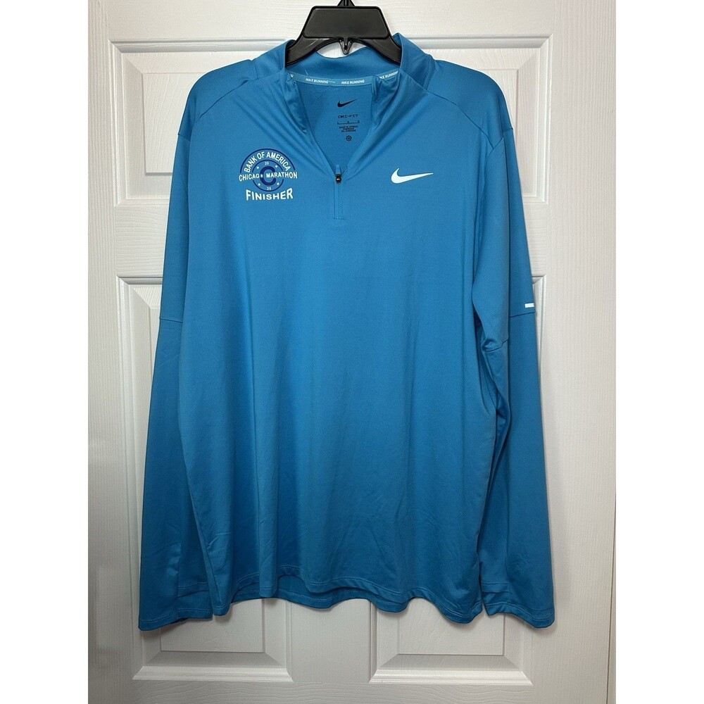 Nike Element Chicago Marathon 2025 1/4 Zip Top Blue HQ4200-487 Men's Size Large
